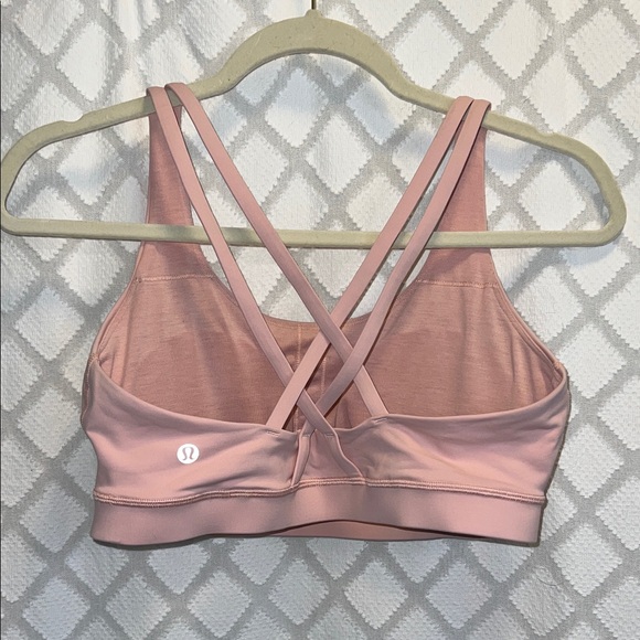 Lululemon Athletica Light Pink Energy Sports Bra, size 10 EUC - Picture 4 of 6